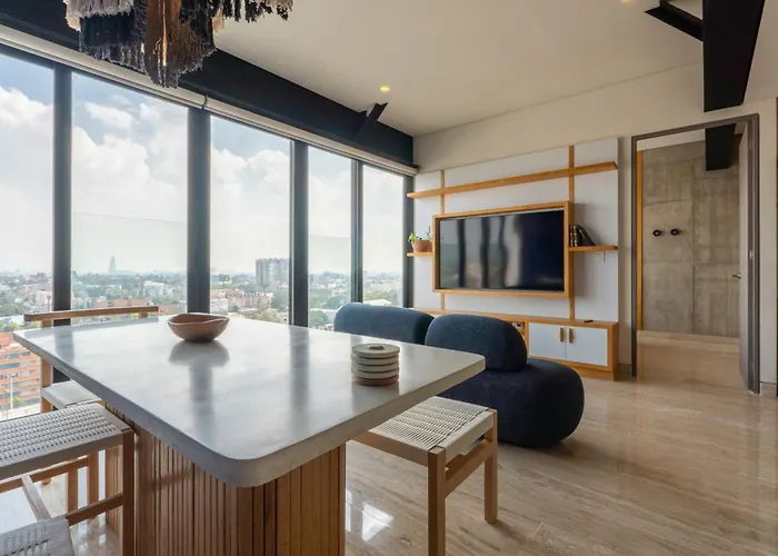 Departamento En Cdmx Con Gym Y Coworking Apartment *
